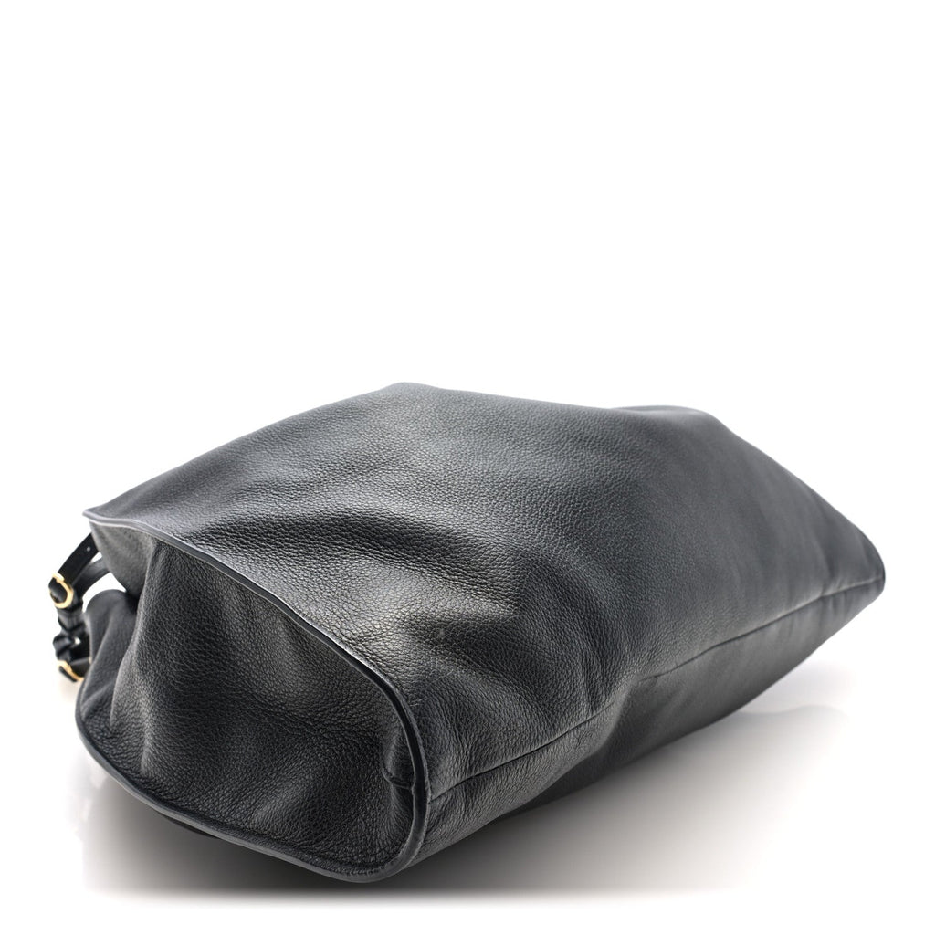 Calfskin Large Blondie Tote  Black