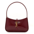 Patent Calfskin Le 5 A 7 Mini Hobo Red Grenat