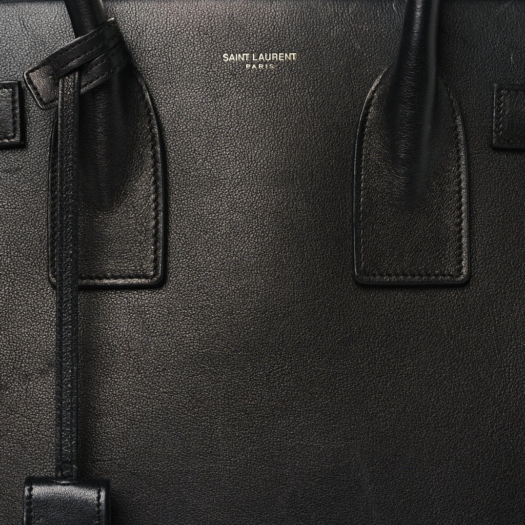 Calfskin Small Sac De Jour Black