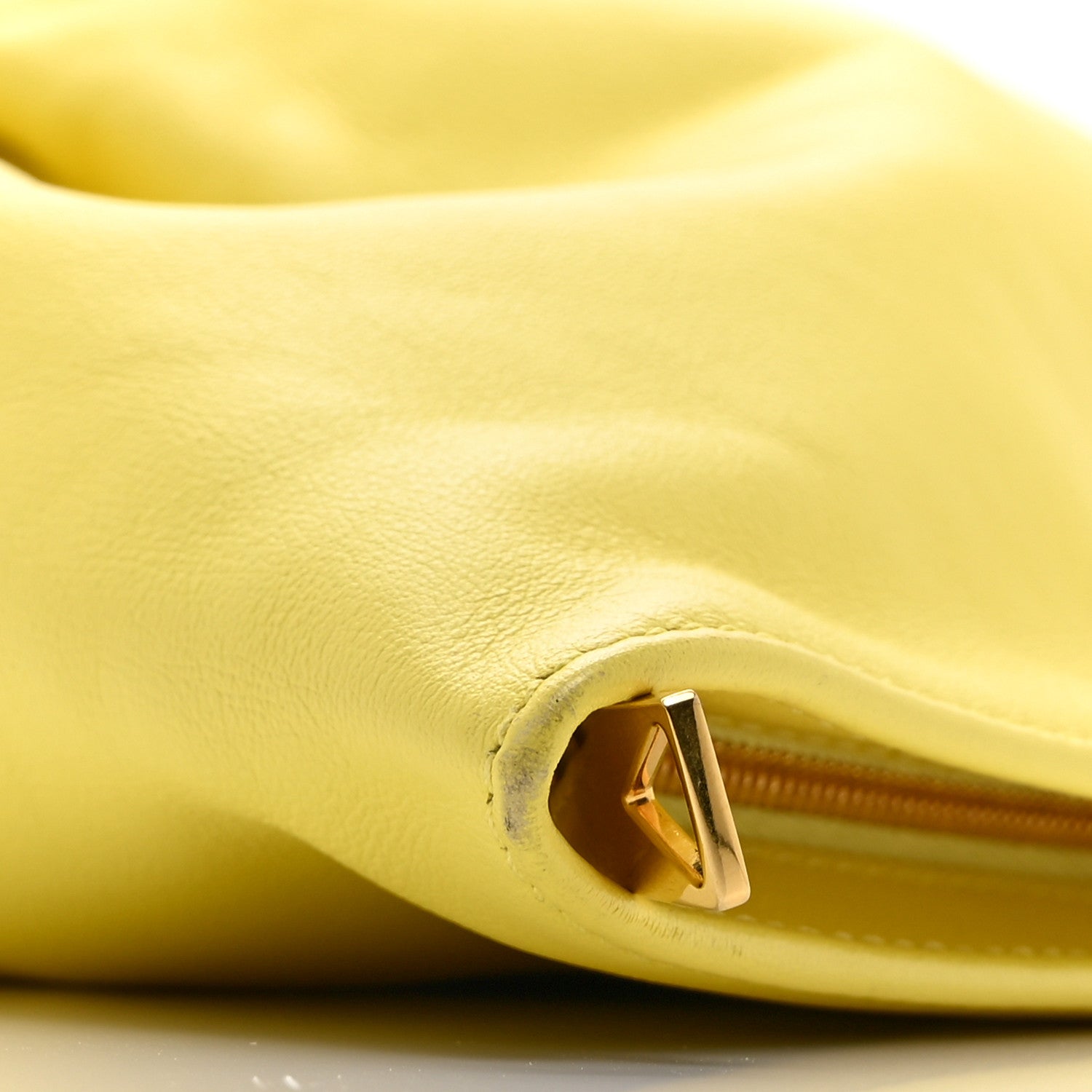 Calfskin Mini BV Twist Yellow