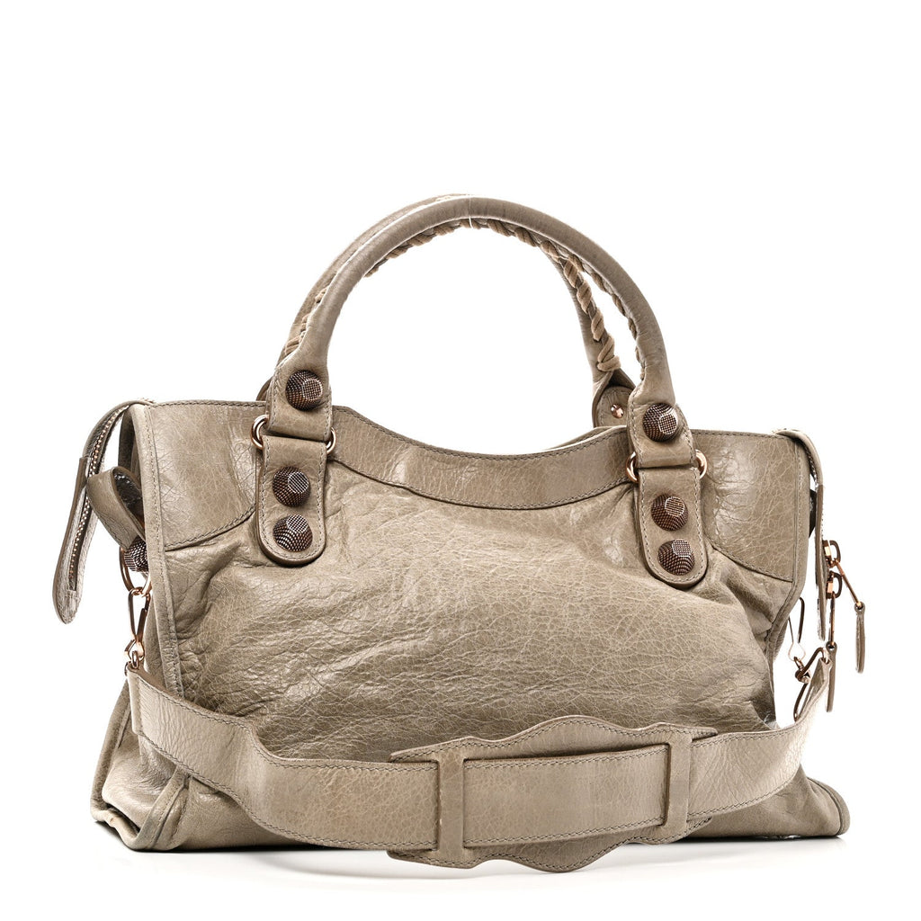 Agneau Giant 21 Rose Gold Hardware City Papyrus