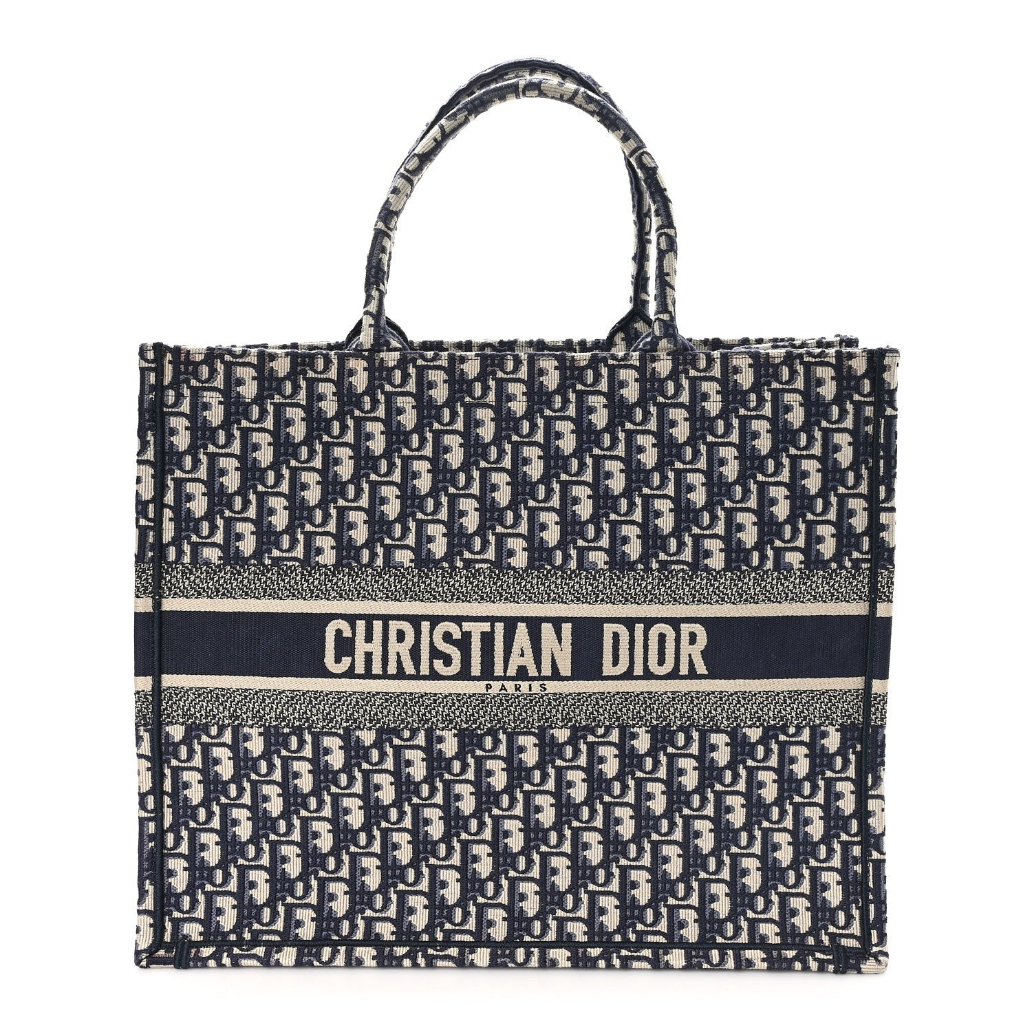 Oblique Large Book Tote Blue Multicolor