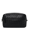 Nappa Intrecciato Belt Bag Black