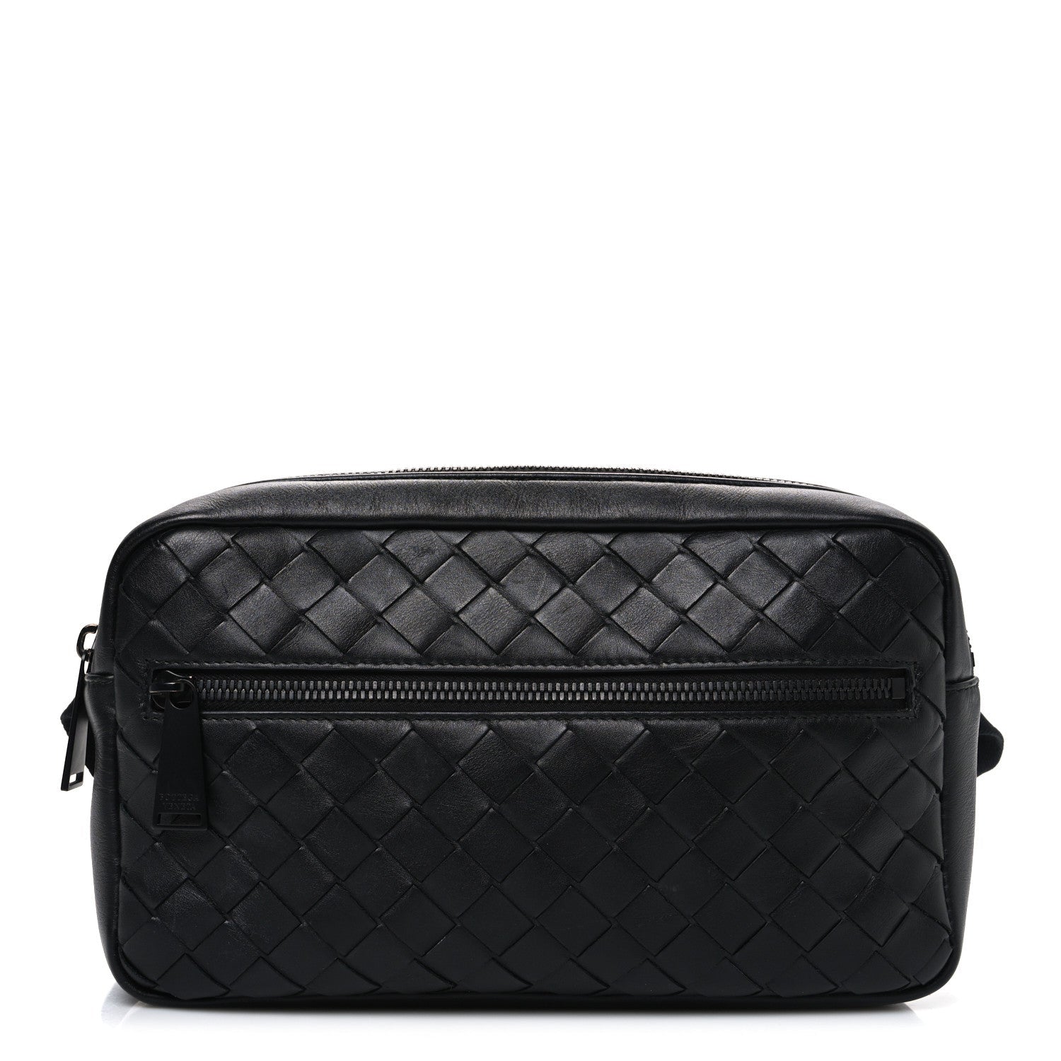 Nappa Intrecciato Belt Bag Black