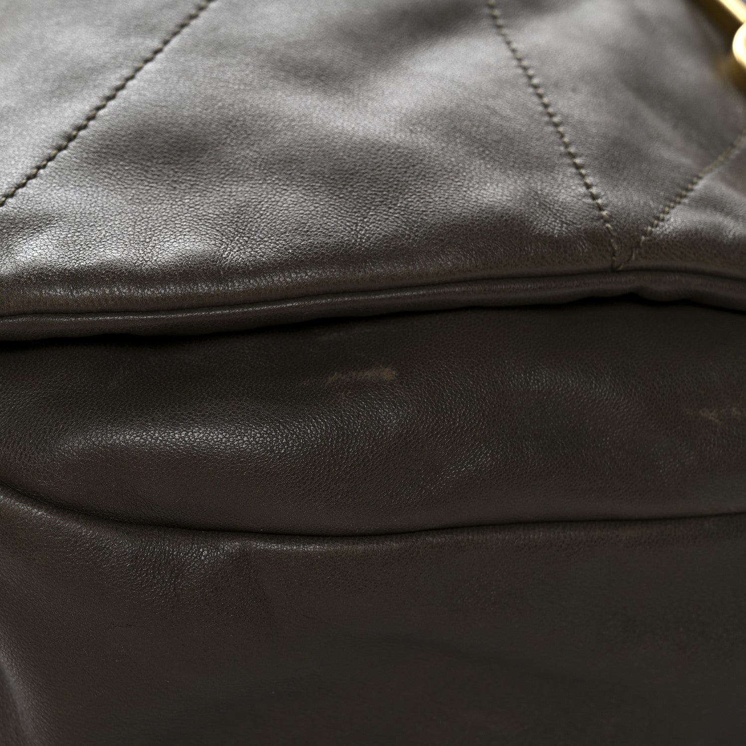 Lambskin Matelasse Monogram Large Jamie 4.3 Light Musk