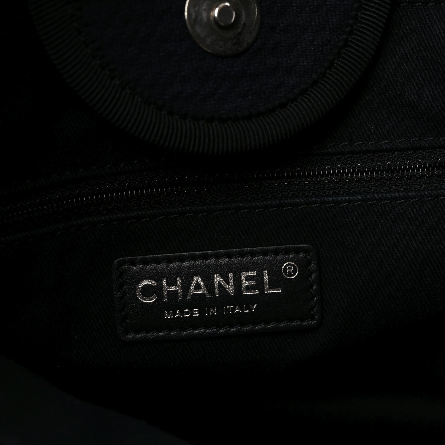 Canvas Medium Deauville Tote Black