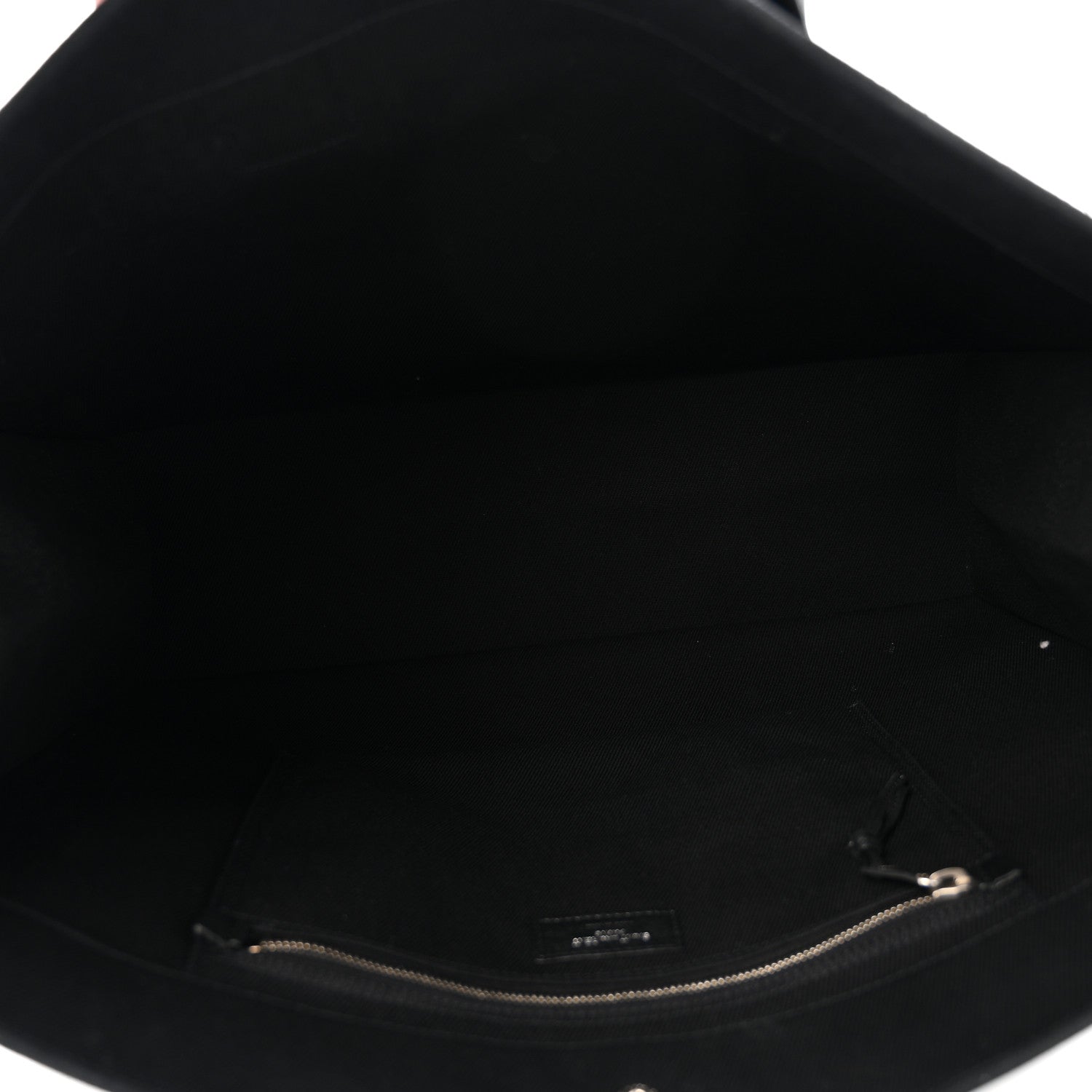 Linen Calfskin Rive Gauche Tote Black