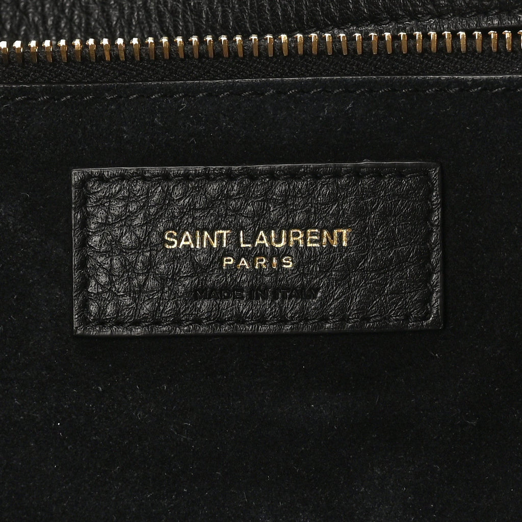 Grained Deerskin Bea Tote Black