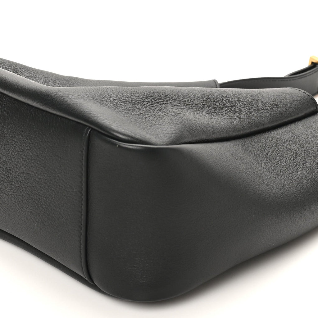 Smooth Calfskin Small Le 5 A 7 Soft Hobo Black