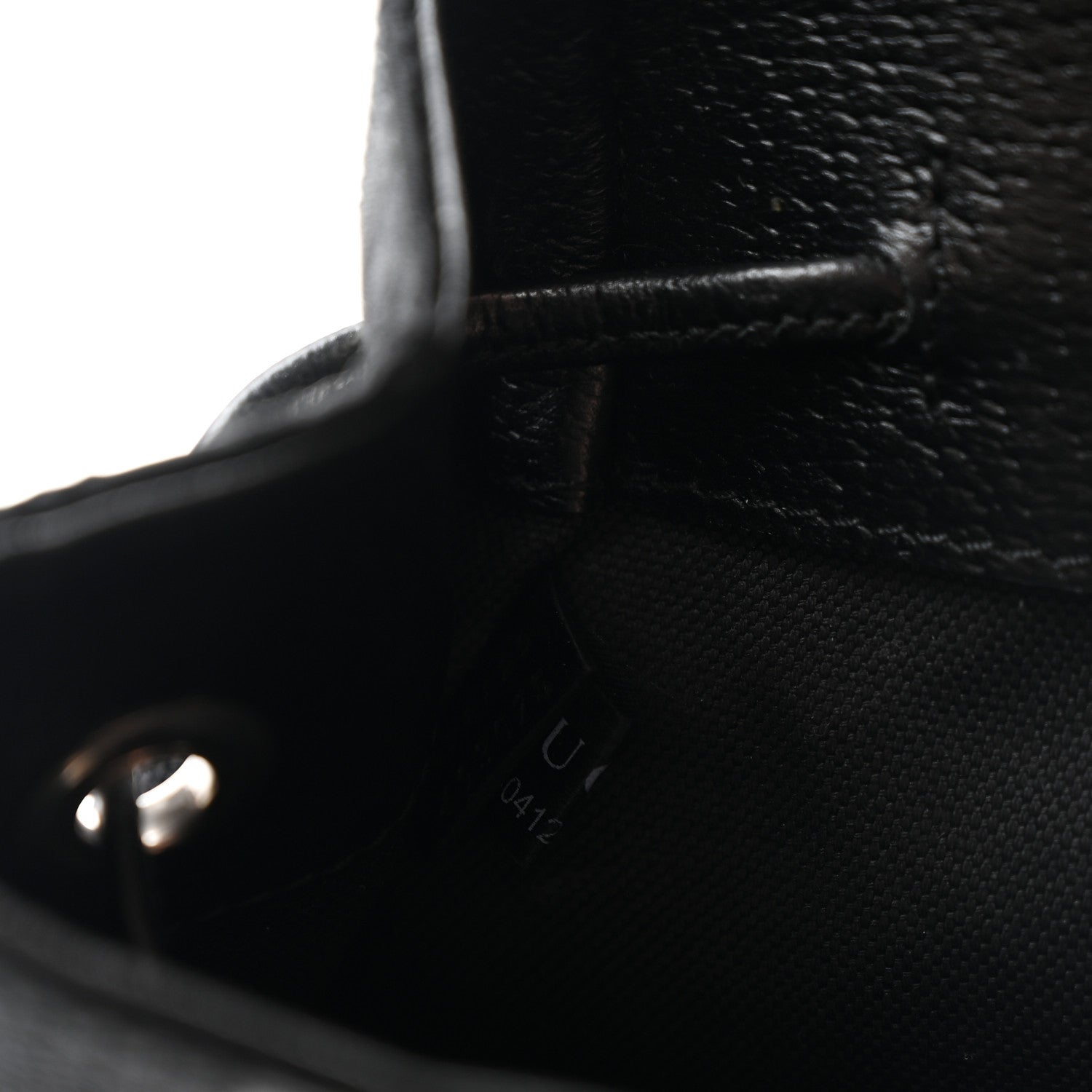 Monogram Jumbo GG Textured Dollar Calfskin Web Double Buckle Backpack Black