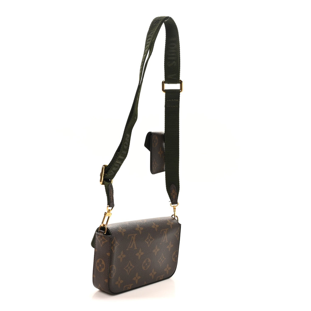 Monogram Felicie Strap & Go Kaki