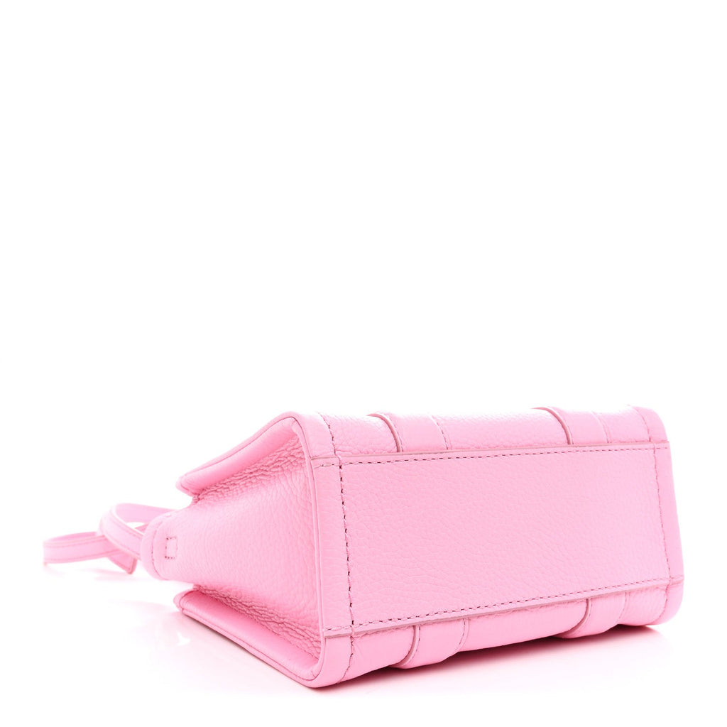 Grained Calfskin Micro The Tote Bag Fluro Candy