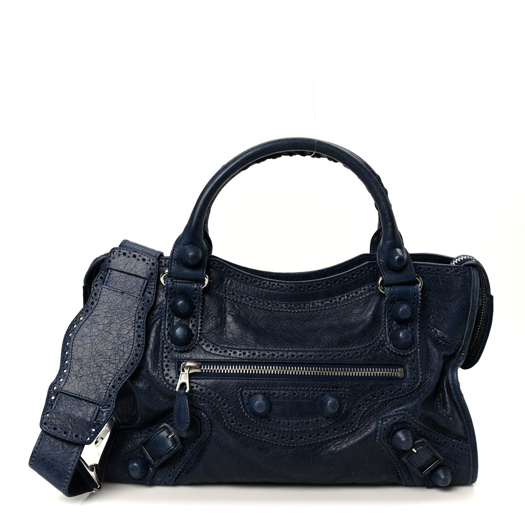 Agneau Giant Brogues Hardware City Bleu Roi