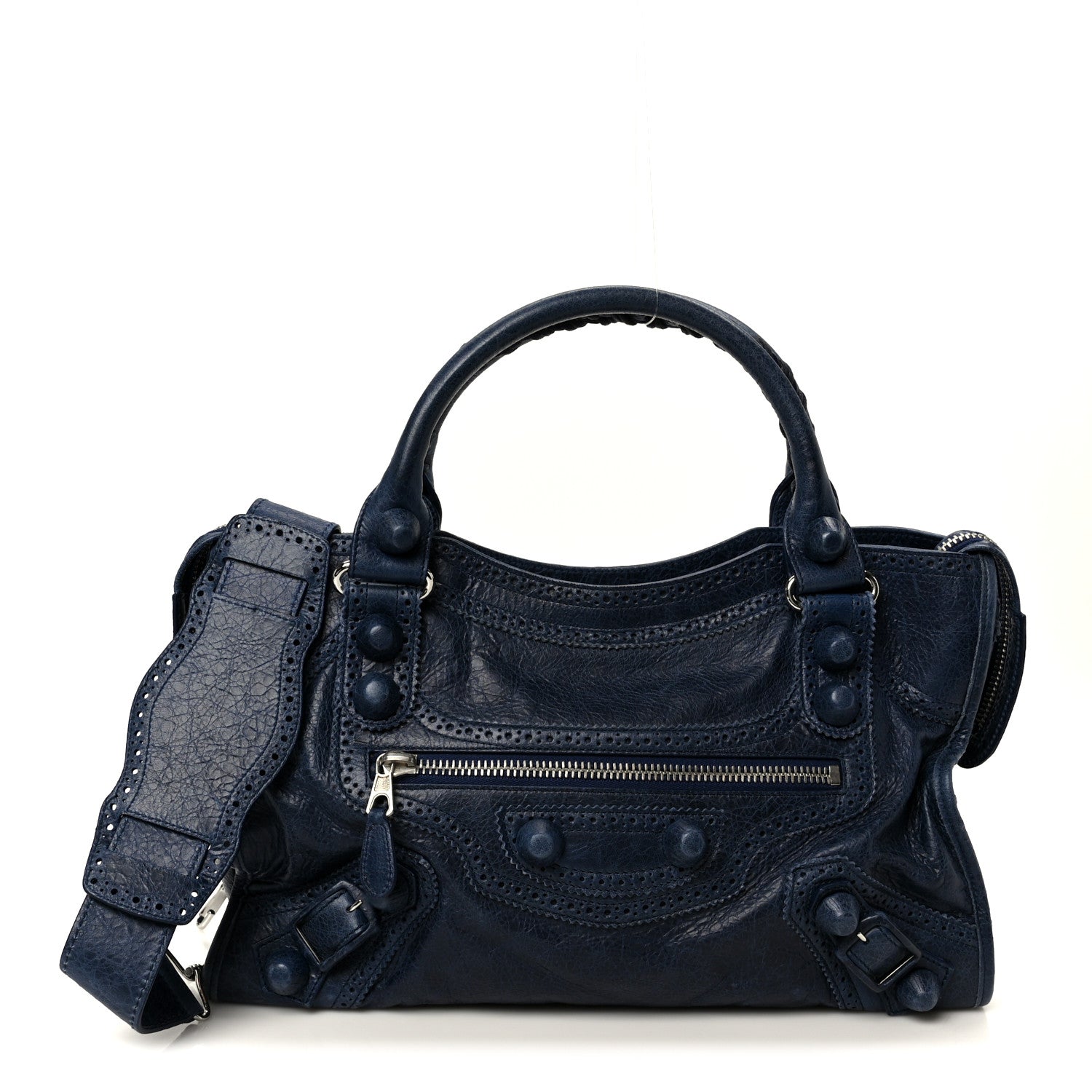 Agneau Giant Brogues Hardware City Bleu Roi