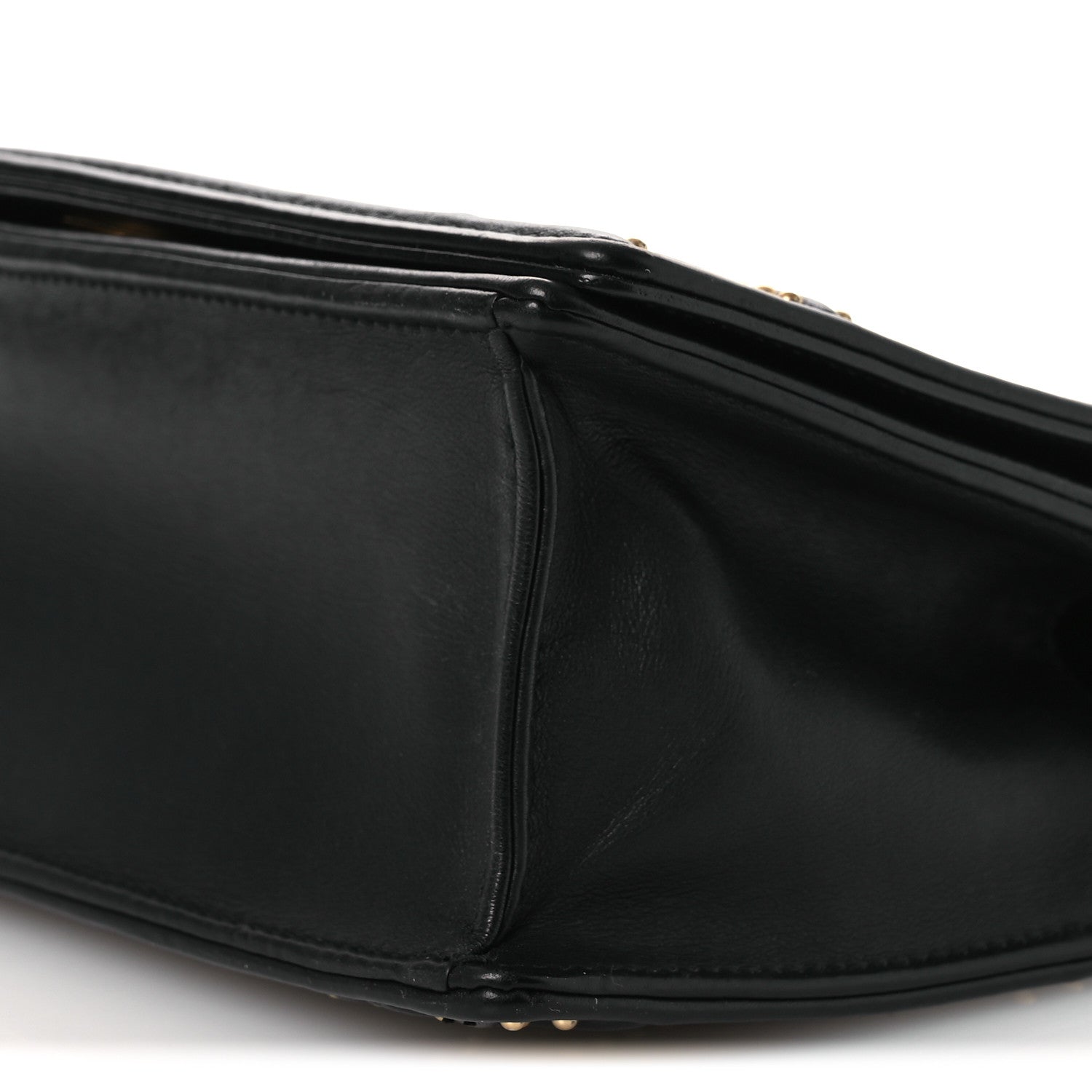 Lambskin Studded Medium Diorama Flap Bag Black