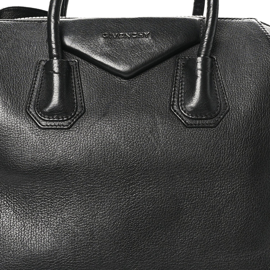 Sugar Goatskin Medium Antigona Black