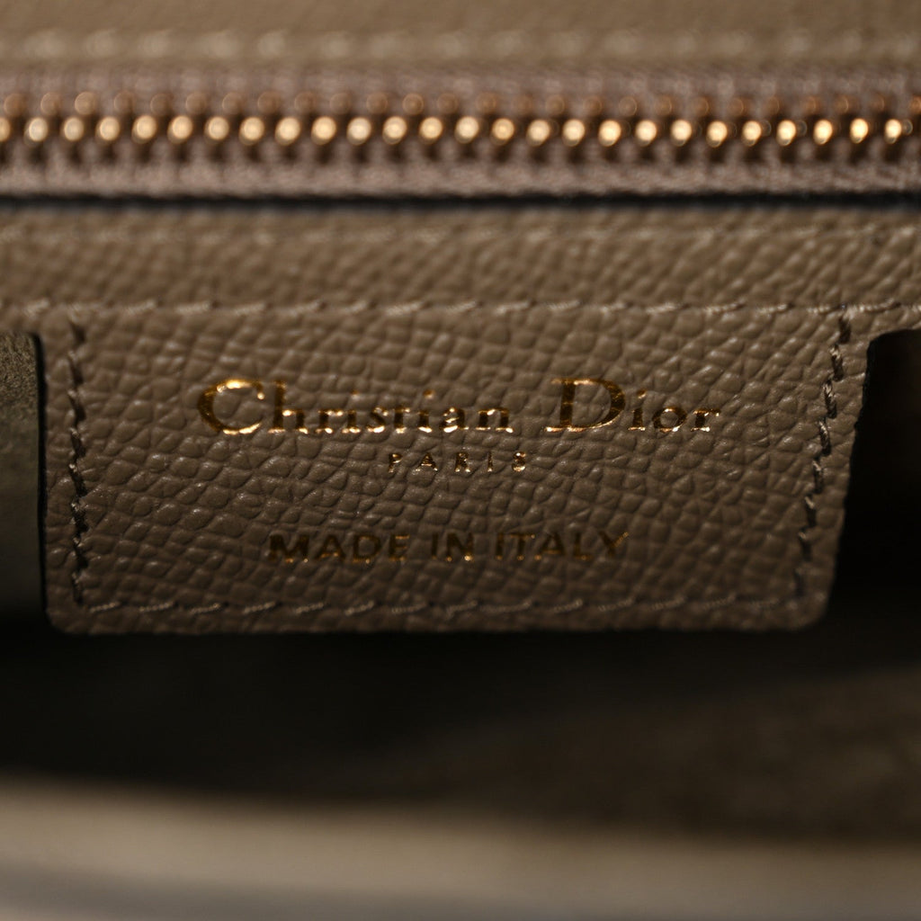 Grained Calfskin Saddle Bag With Strap Clay Green