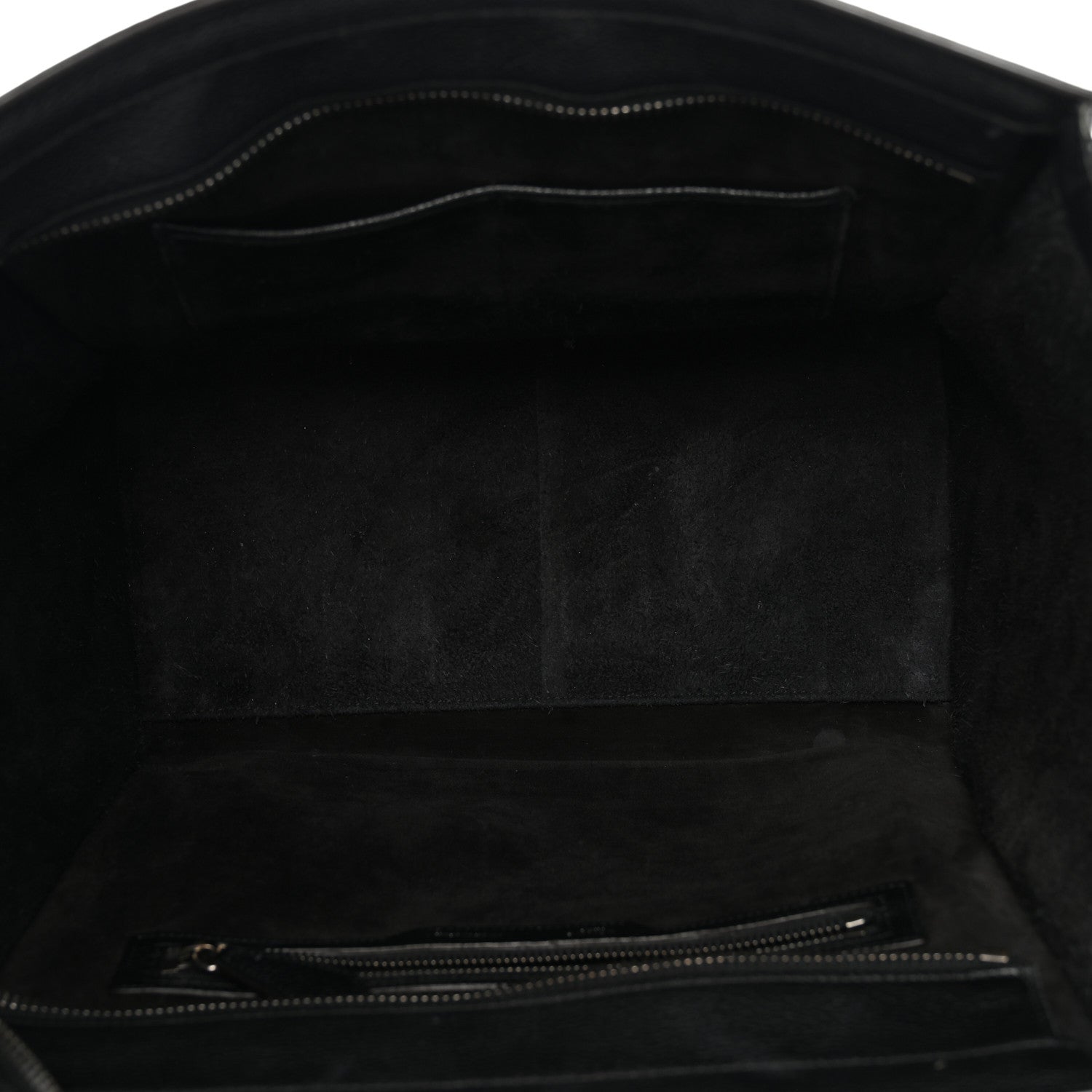 Drummed Calfskin Mini Luggage Black
