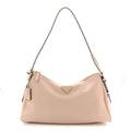 Soft Calfskin Large Aimée Shoulder Bag Travertine