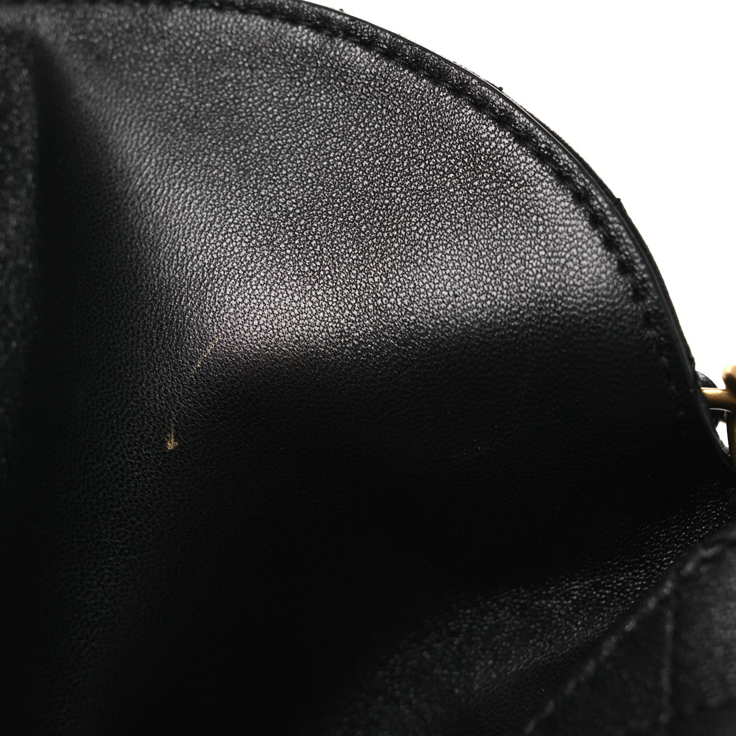 Lambskin Gabby Mini Bucket Bag Black