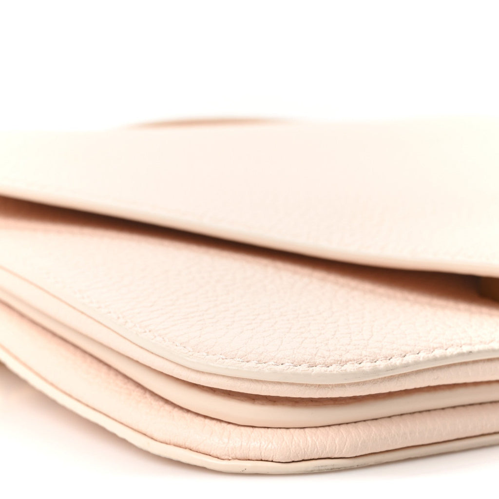 Calfskin Mount Envelope Bag Melon Washed