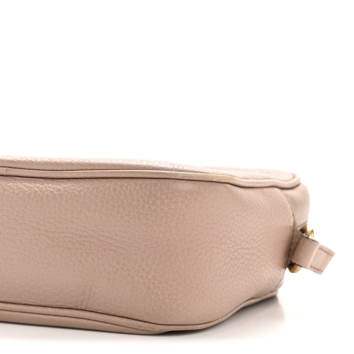 Pebbled Calfskin Small Soho Disco Bag Rose Beige