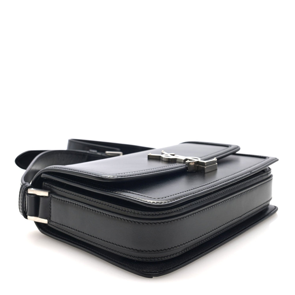 Box Calfskin Monogram Medium Solferino Satchel Black