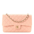 Caviar Quilted Jumbo Double Flap Light Pink
