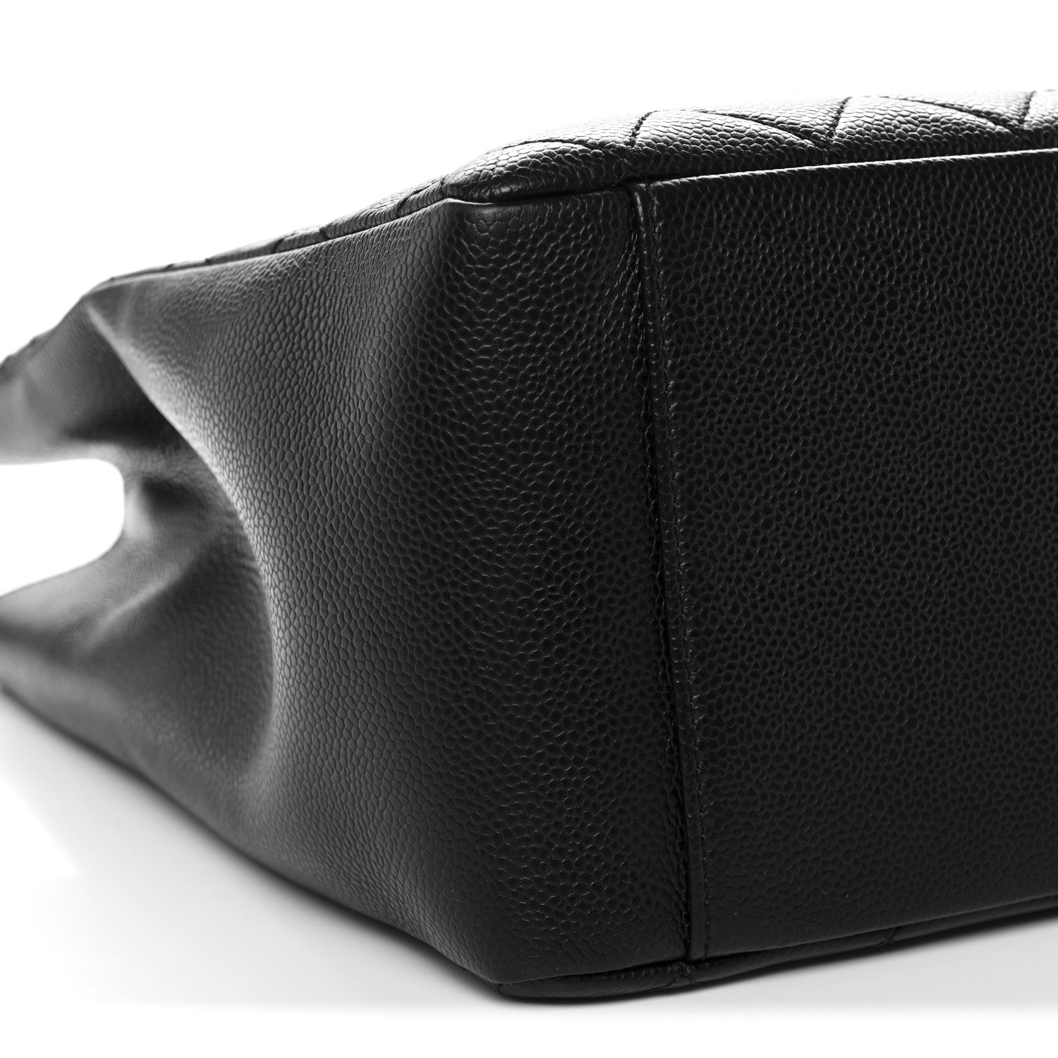 Caviar Quilted Grand Shopping Tote GST Black