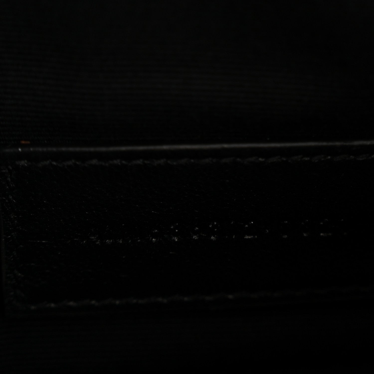 Grain De Poudre Chevron Monogram Bill Pouch Black