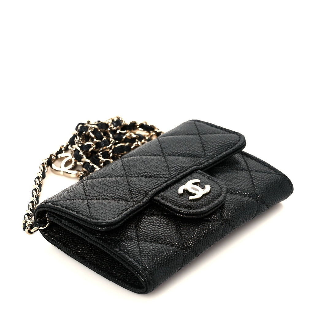 Caviar Quilted Belt Bag Black