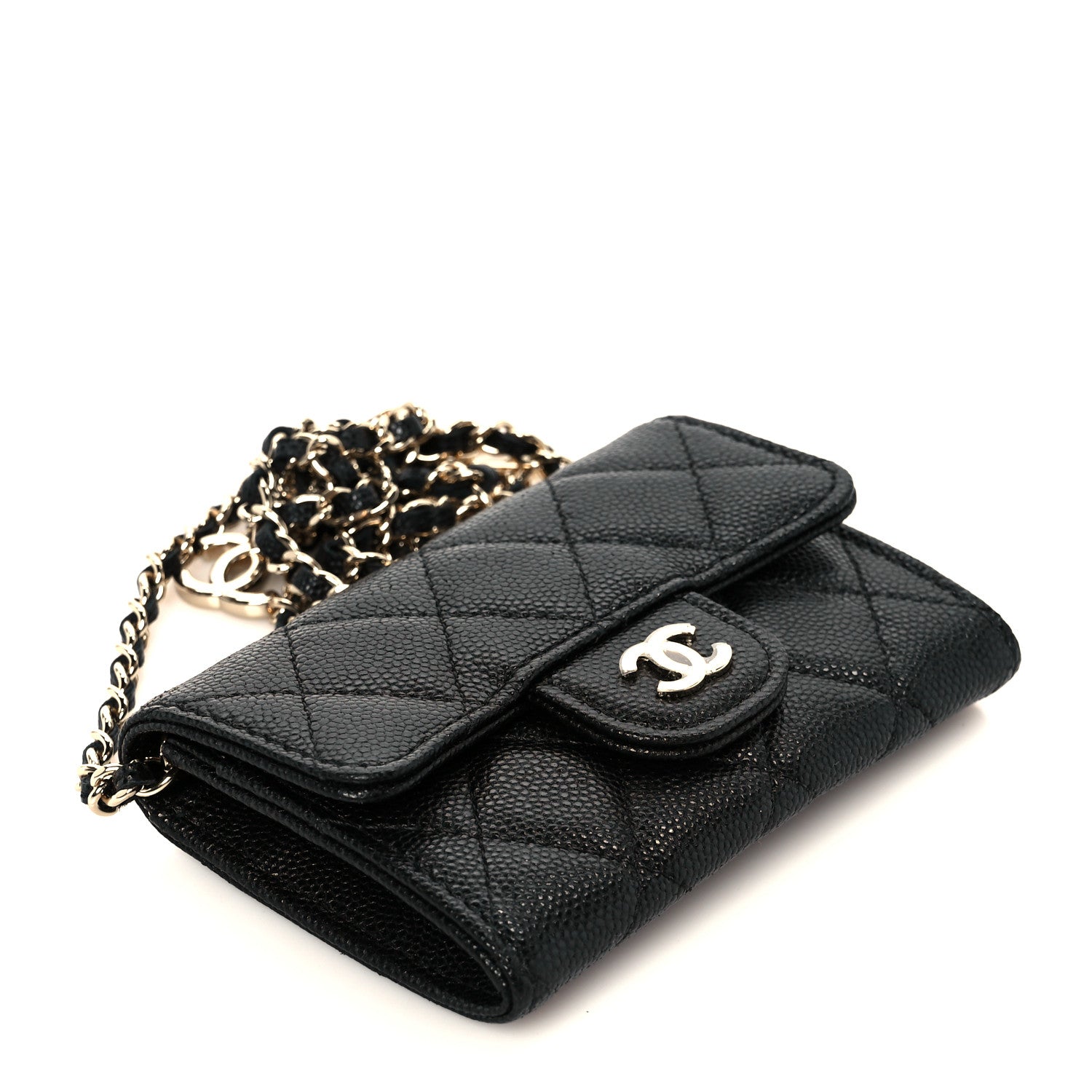 Caviar Quilted Belt Bag Black