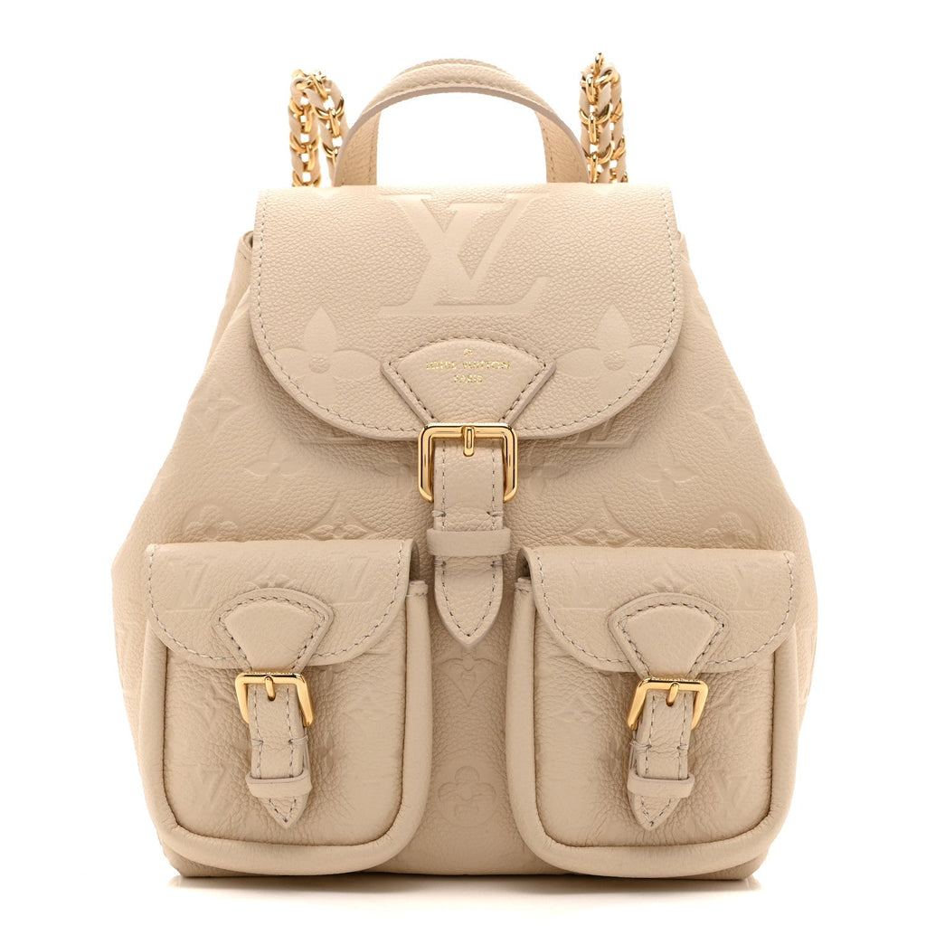 Empreinte Monogram Backup Backpack Cream