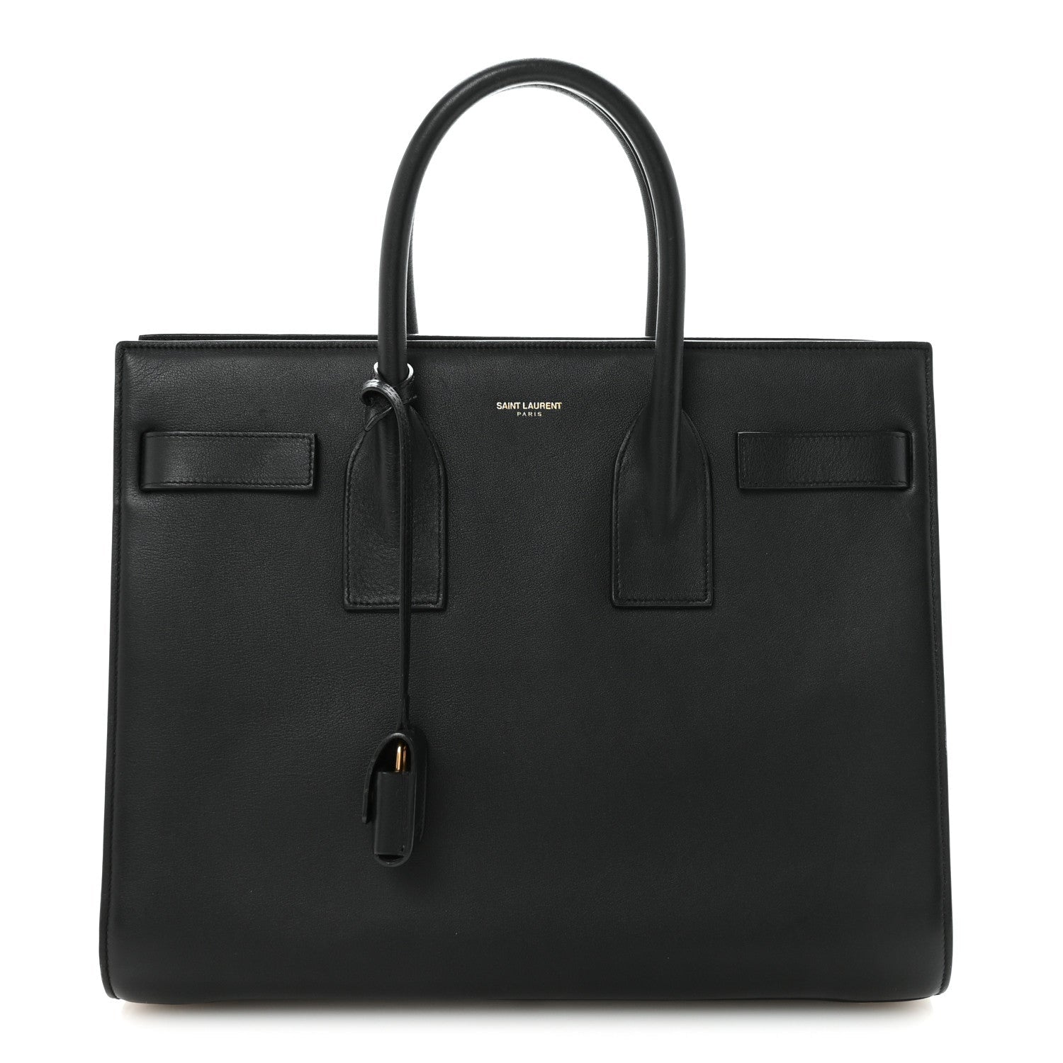 Smooth Calfskin Small Sac De Jour Black