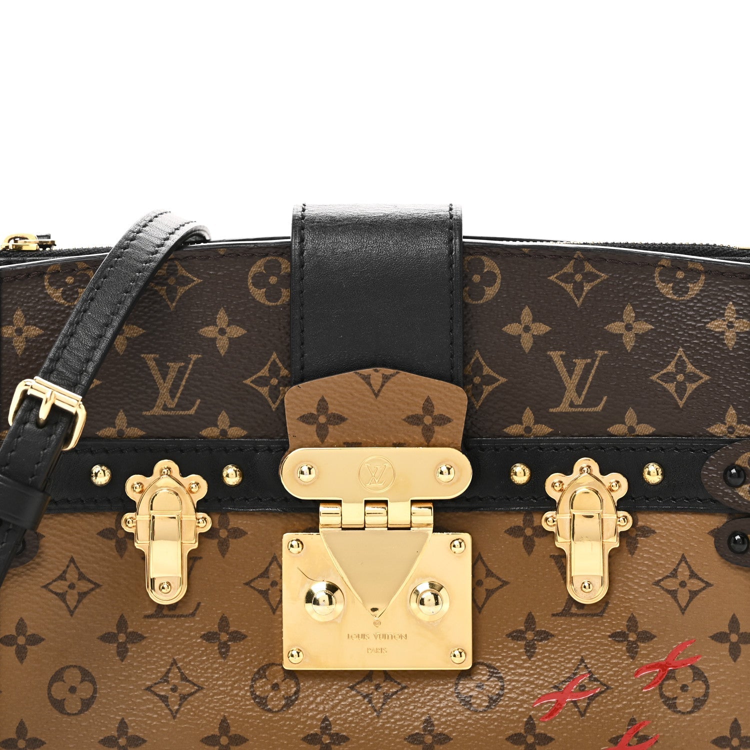 Reverse Monogram Trunk Clutch