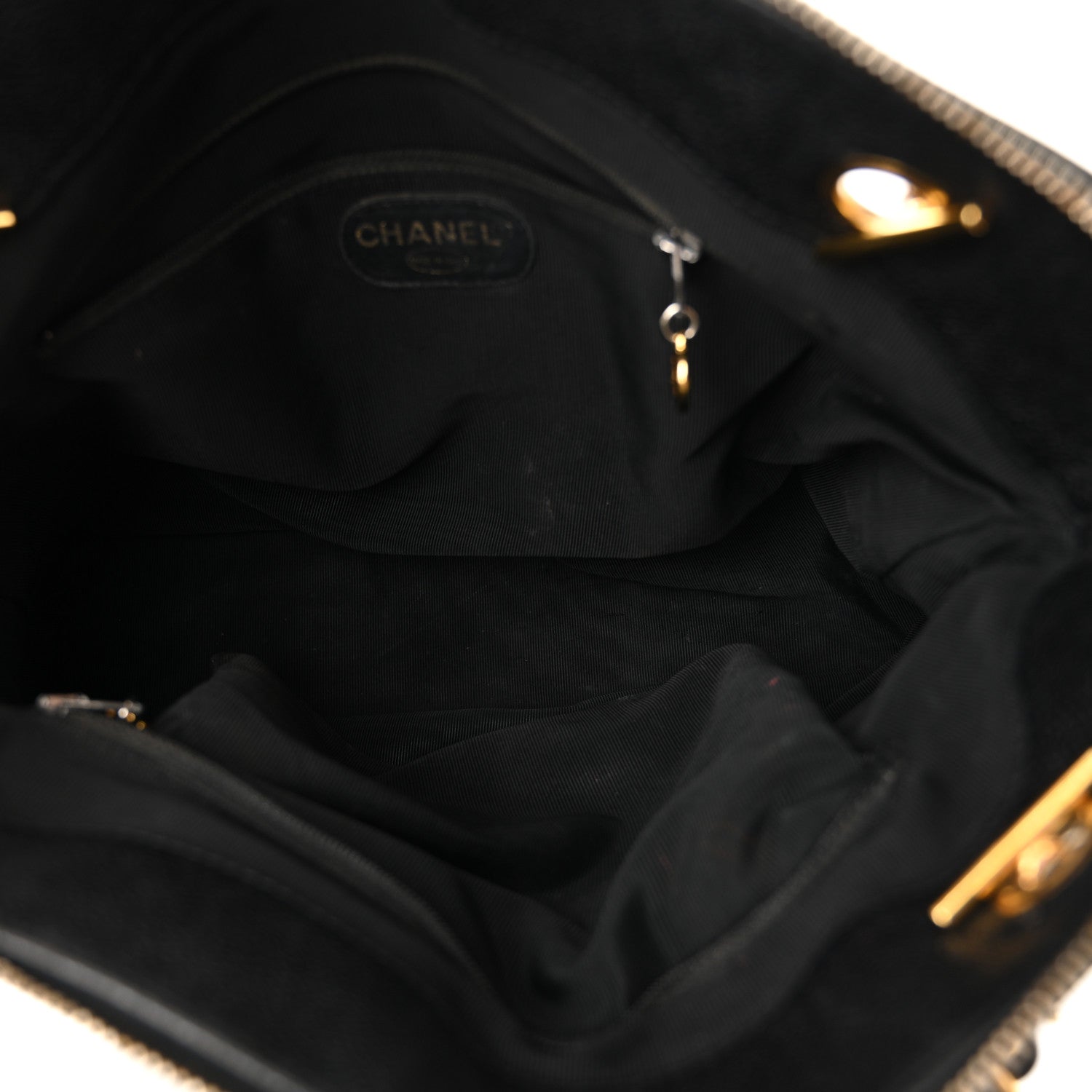 Caviar Triple CC Shoulder Bag Black