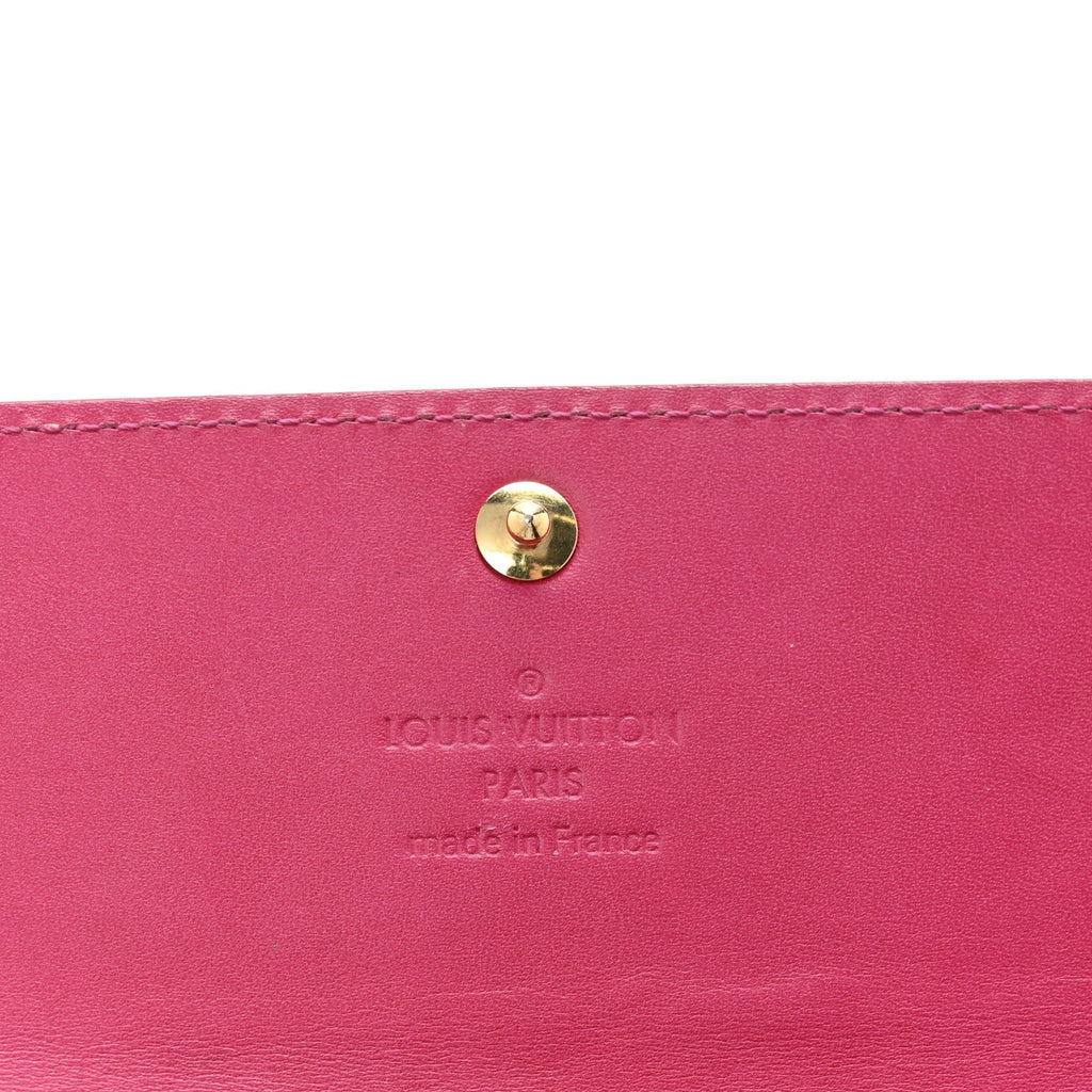 Vernis Ikat Sarah Wallet Rose Velours
