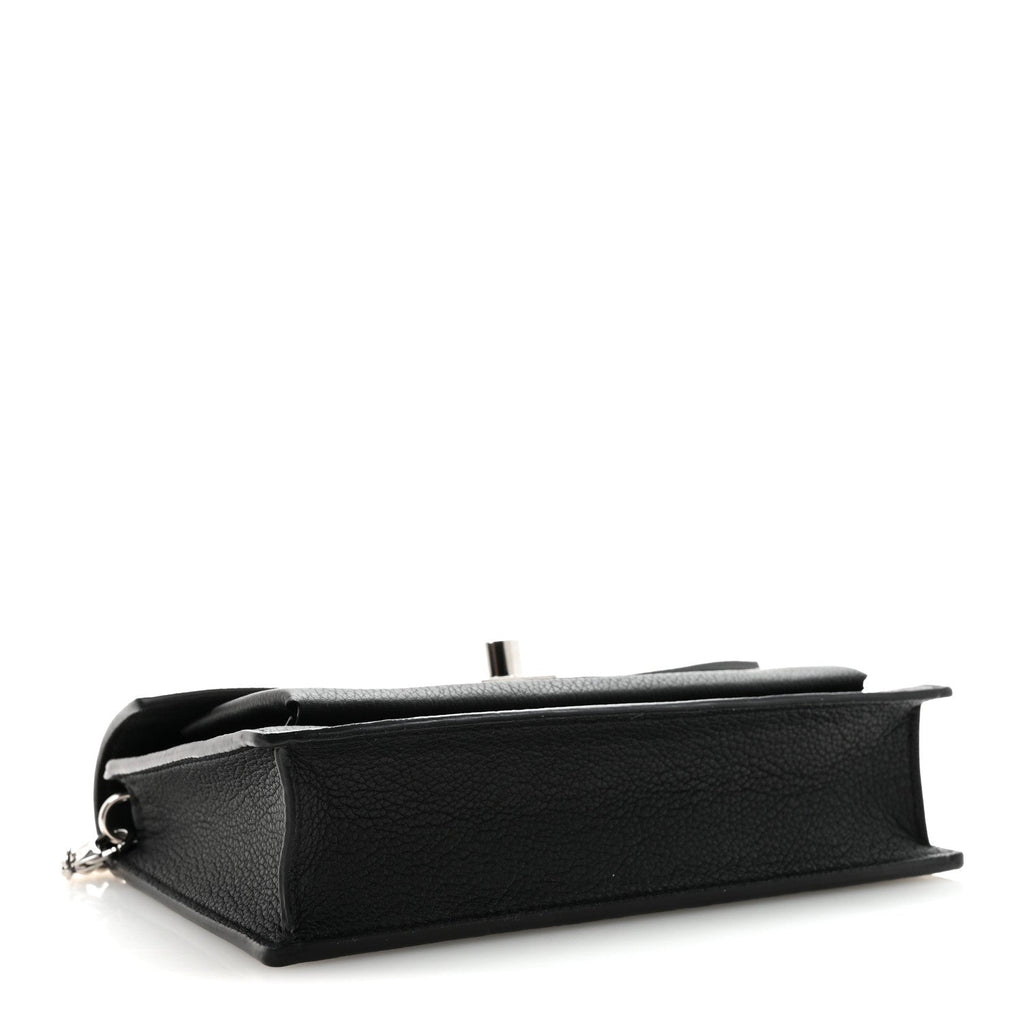Soft Calfskin My Lockme Chain Pochette Black