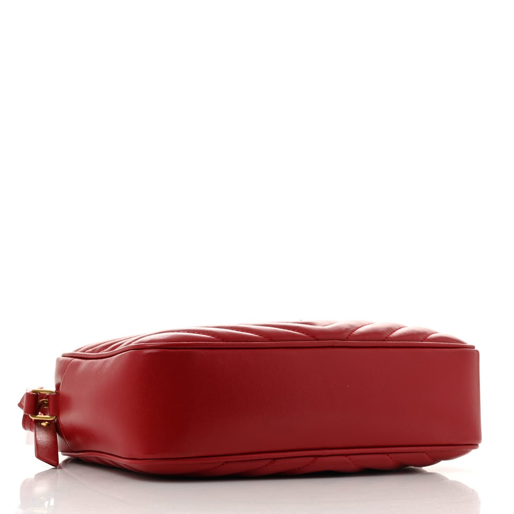 Calfskin Matelasse Monogram Lou Camera Bag Rouge Eros
