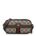 GG Supreme Monogram Web Mini Ophidia GG Bag Brown
