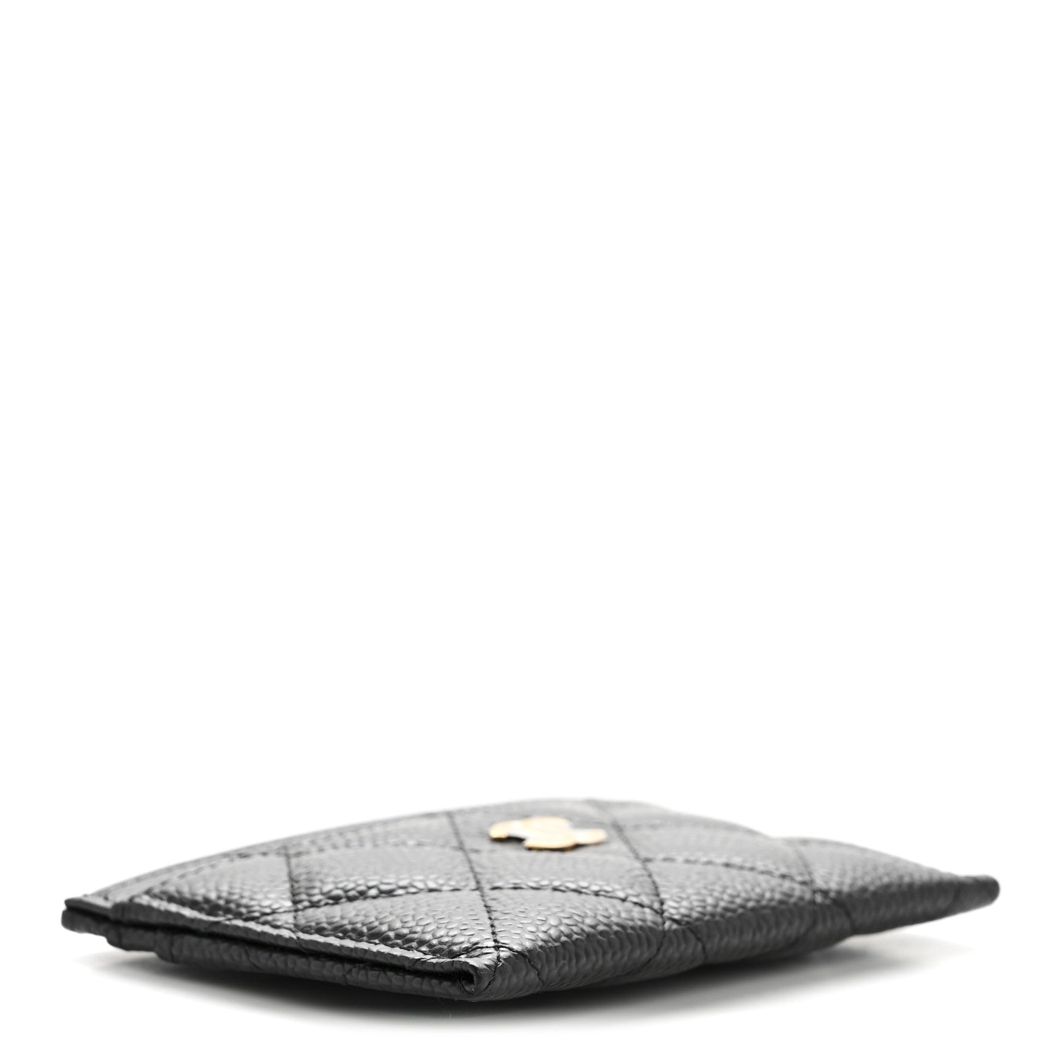 Caviar Quilted  Holder Black