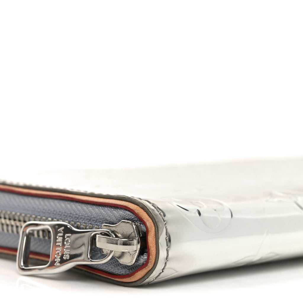 Monogram Mirror Zippy Wallet Silver