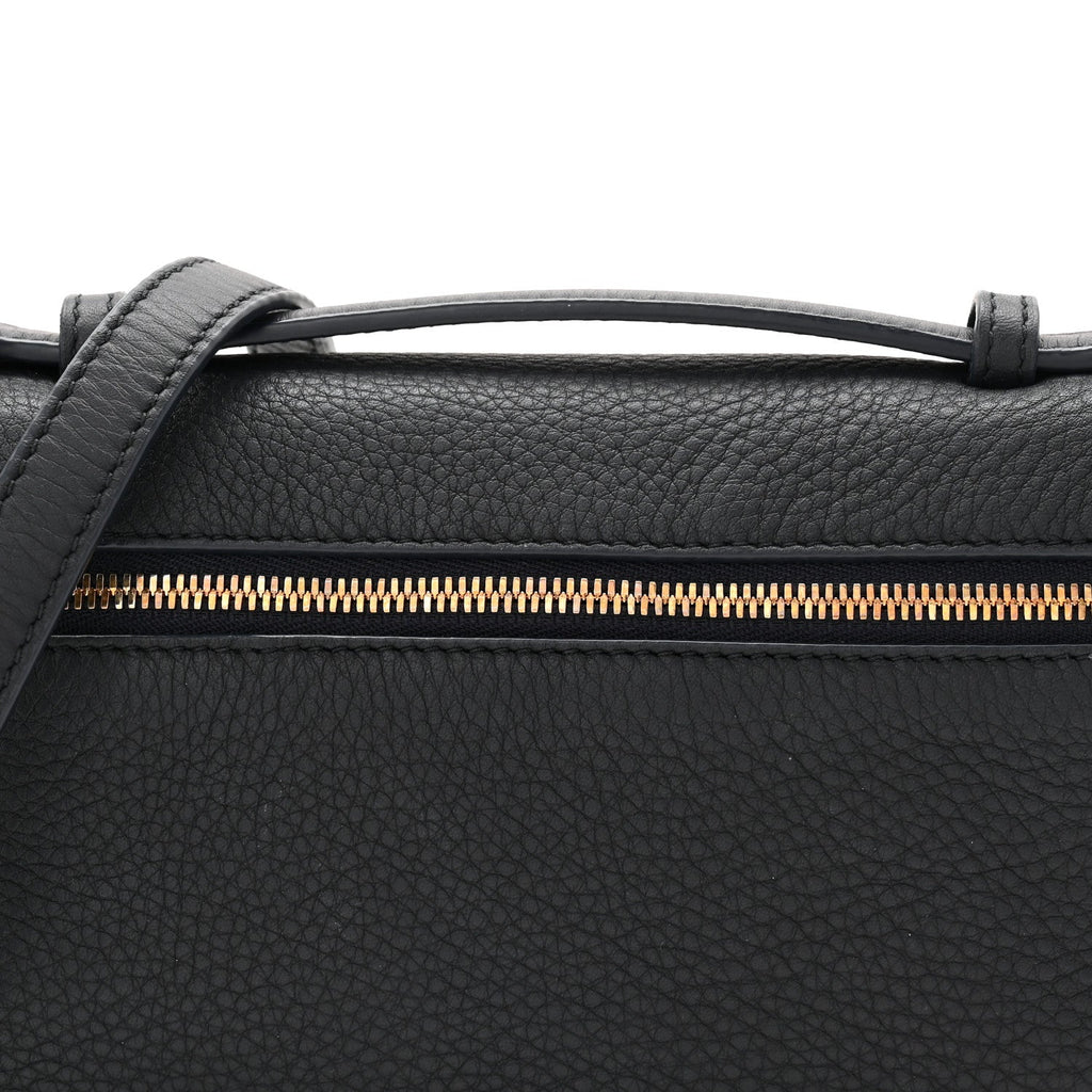 Grained Calfskin L19 Extra Pocket Pouch Navy