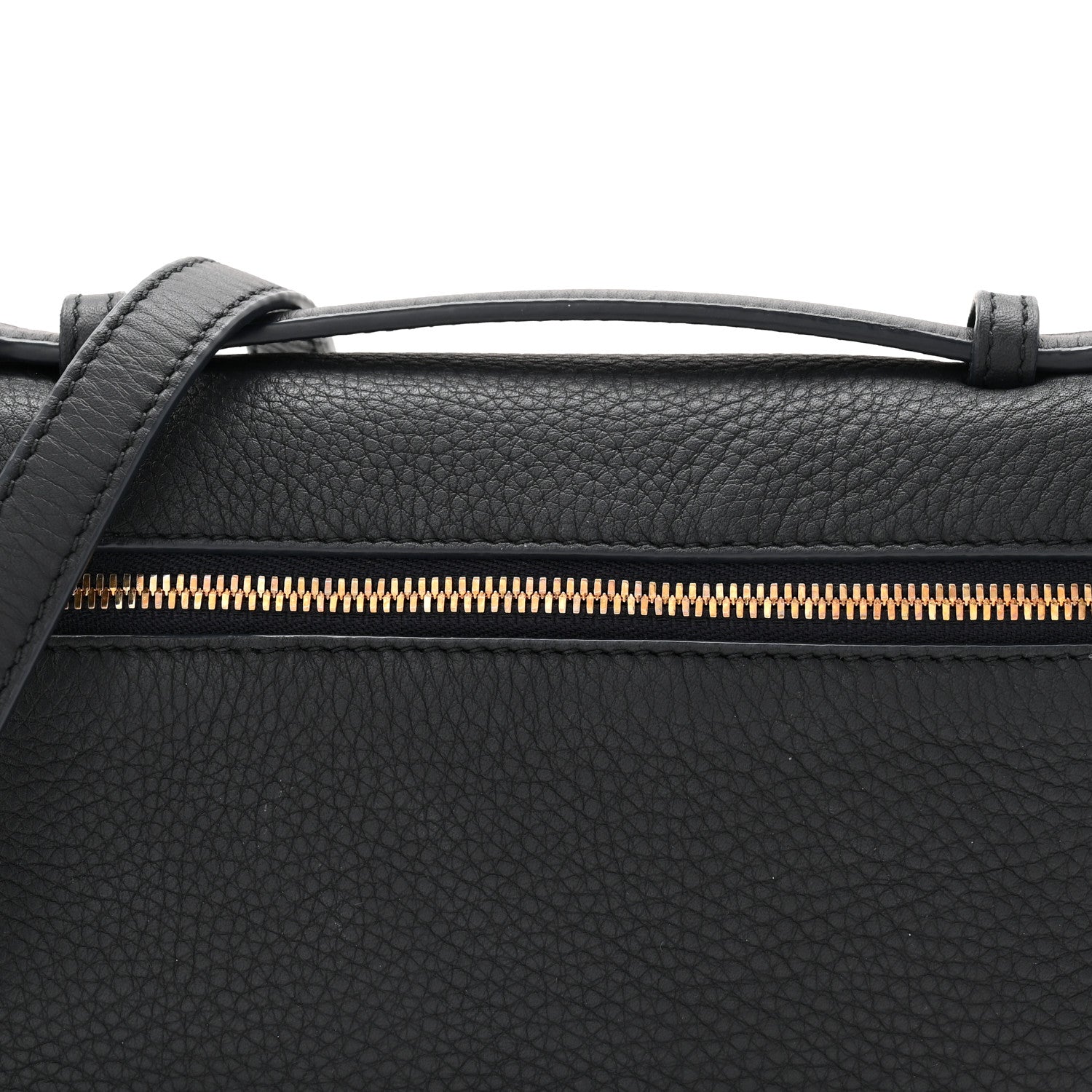 Grained Calfskin L19 Extra Pocket Pouch Navy