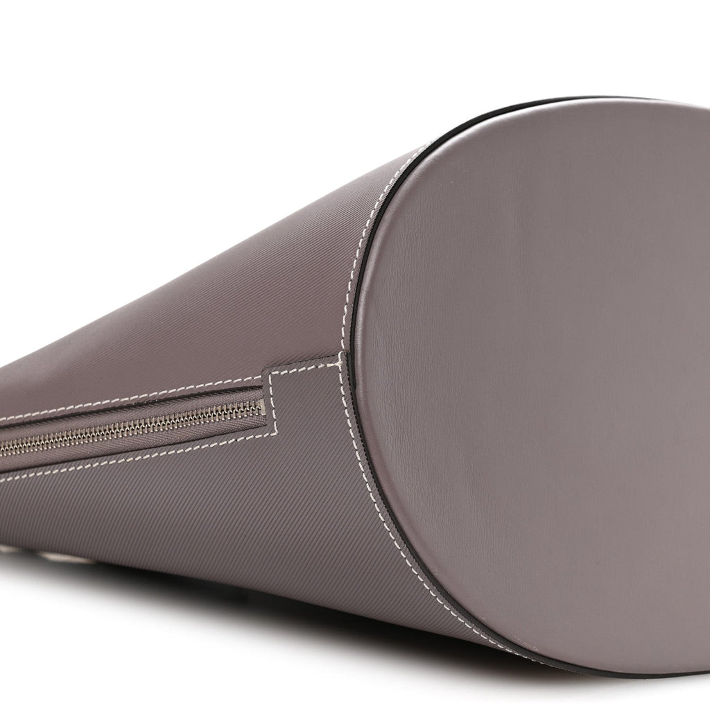 Veau Satin Holdall PM Gris