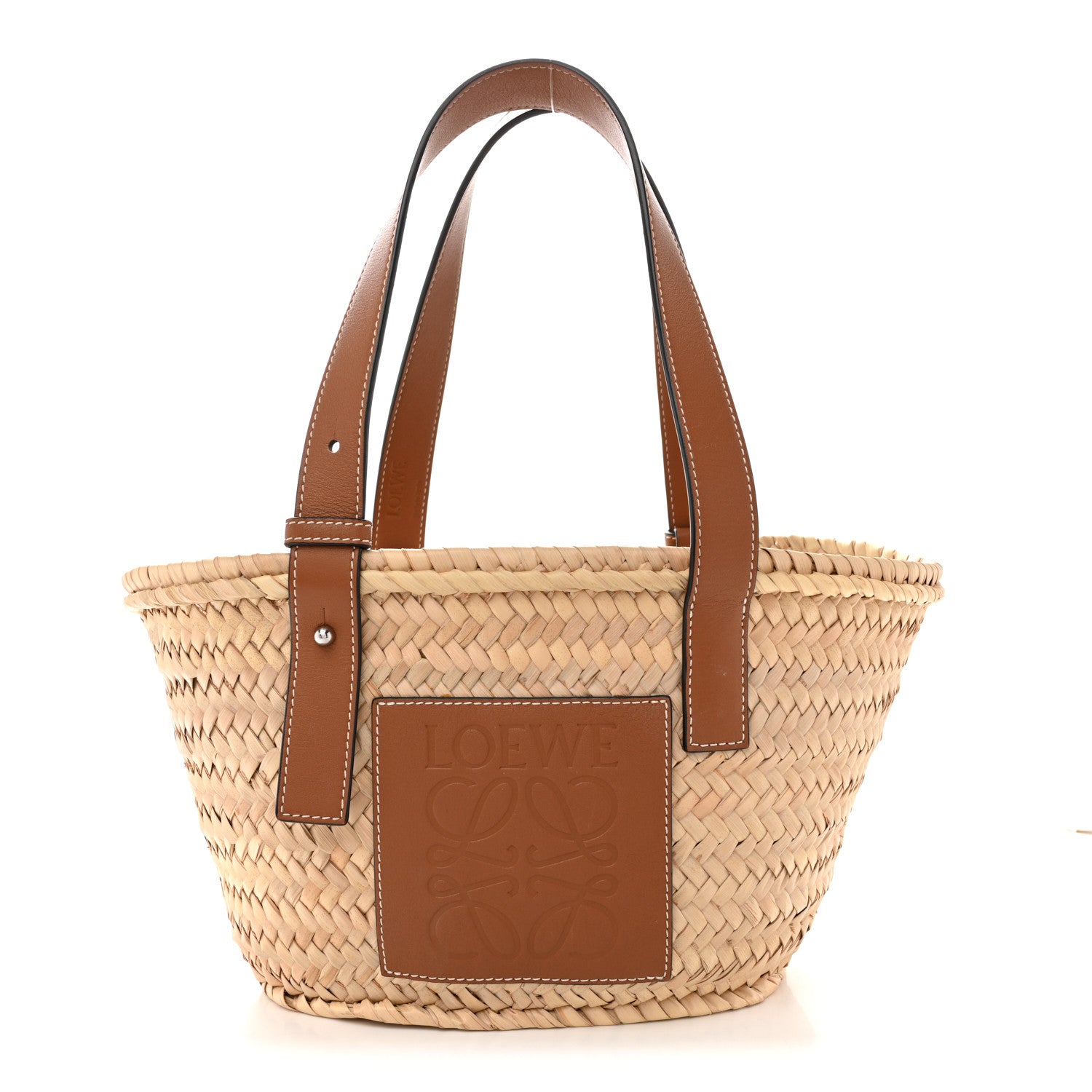Raffia Basket Tote Bag Natural Tan