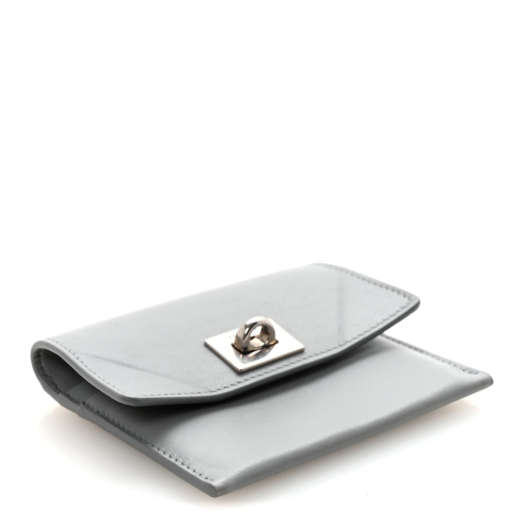 Smooth Calfskin Rodeo Flap  Holder Cloud Grey