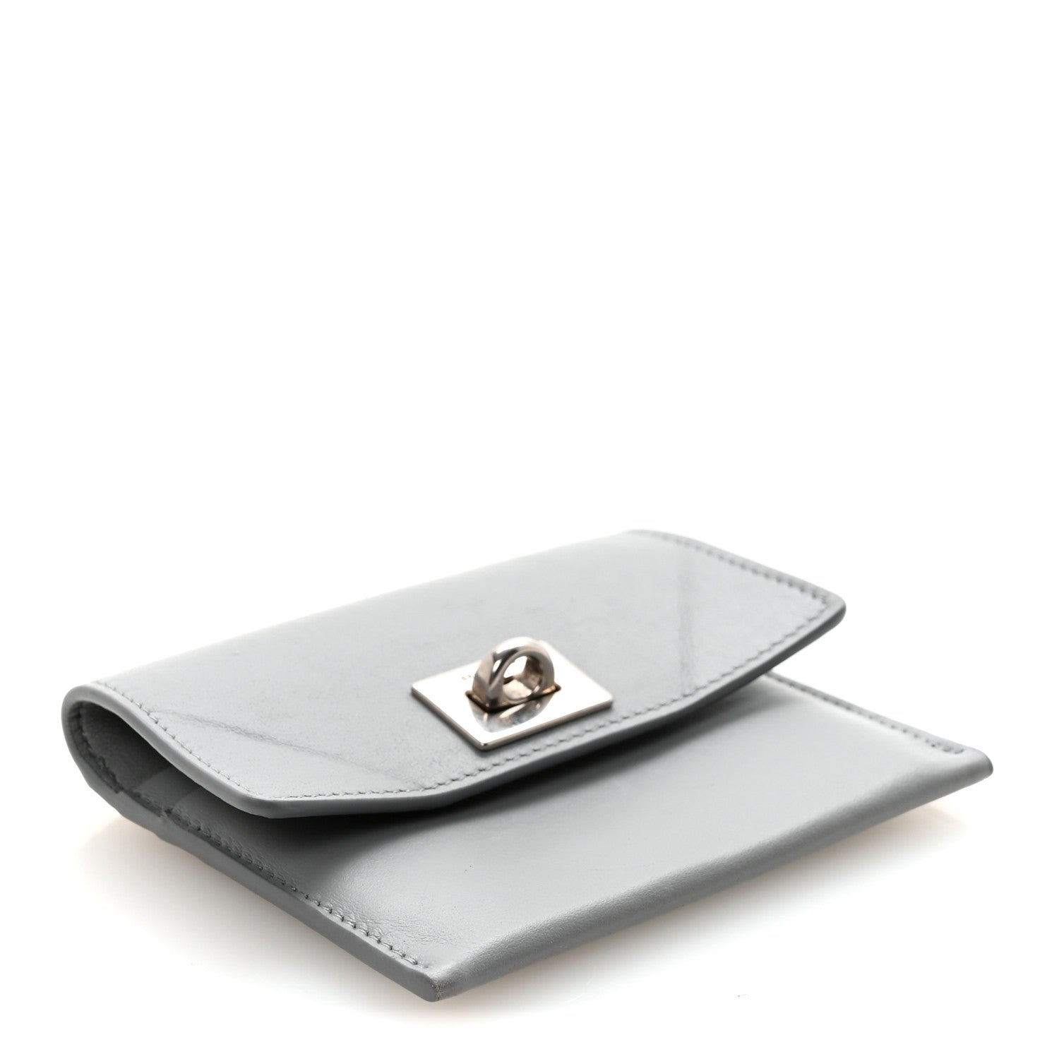 Smooth Calfskin Rodeo Flap  Holder Cloud Grey