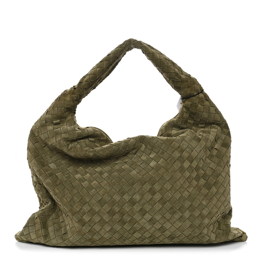 Suede Intrecciato Large Hop Mud