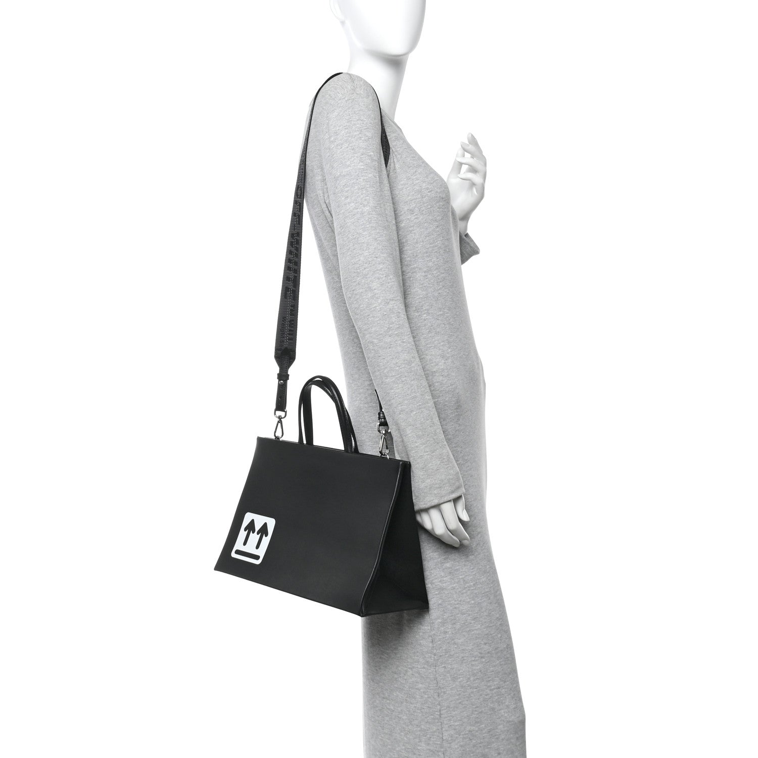Calfskin Medium Box Bag Black